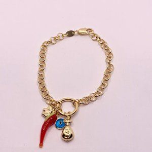 7" Gold Filler Bracelet, Good Luck Bracelet